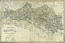 Galicya mapa polityczna i komunikacyjna