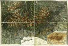 Detail-Karte des Tatra Gebietes in 2 Blättern : Reproduction der Neuafnahme v. Jahre 1896/97