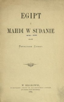 Egipt i Mahdi w Sudanie