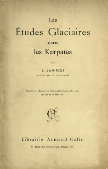 Les &eacute;tudes glaciaires dans les Karpates