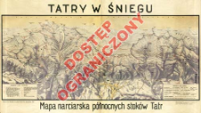 Tatry w śniegu : mapa narciarska północnych stoków Tatr