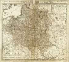 Mappa geographica Regni Poloniae [wersja niekolorowana]