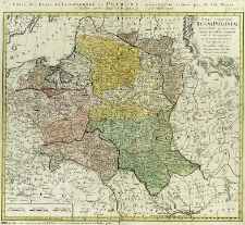 Mappa geographica Regni Poloniae ex novissimis quotquot sunt mappis specialibus composita et ad L.L. Stereographica projectionis revocata