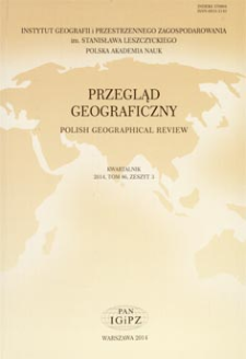 Przegląd Geograficzny T. 86 z. 3 (2014), Spis treści
