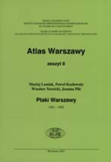 Ptaki Warszawy : 1962-2000