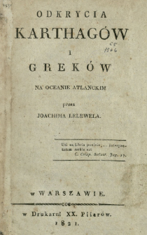 Odkrycia Karthag&oacute;w i Grek&oacute;w na Oceanie Atlanckim