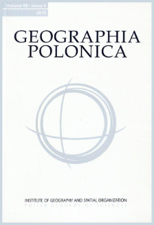 Geographia Polonica Vol. 88 No. 4 (2015), Contents