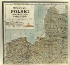 Mapa ścienna Polski i krajów ościennych