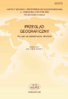 Przegląd Geograficzny T. 88 z. 1 (2016), Spis treści
