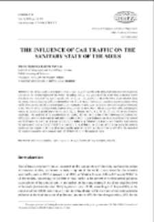 The influence of car traffic on the sanitary state of the soils