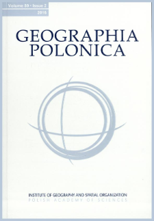 Geographia Polonica Vol. 89 No. 2 (2016), Contents