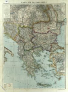 Karte der Balkanländer