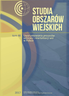 Zabezpieczenie egzystencji na obszarach wiejskich. Przykład gminy Dołhobycz&oacute;w = Sustainable livelihood in rural areas. Example of Dołhobycz&oacute;w municipality