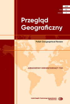 Przegląd Geograficzny T. 90 z. 4 (2018), Spis treści