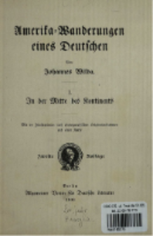 Amerika-Wanderungen eines Deutschen. 1, In der Mitte des Kontinents