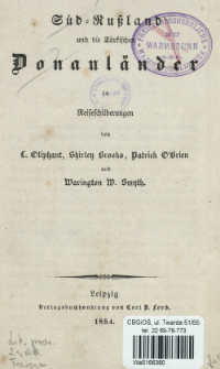 S&uuml;d-Ru&szlig;land und die T&uuml;rklischen Donaul&auml;der in Reiseschilderungen