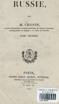 Russie. T. 1