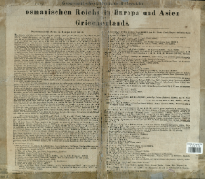Geographisch-statistische Uebersicht des osmanischen Reichs in Europa und Asien und Griechenlands.