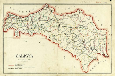 Galicya stan dróg w r. 1893 : [mapa]