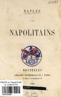 Naples et les Napolitains.