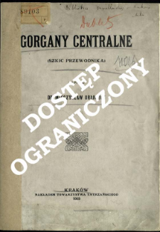 Gorgany centralne : (szkic przewodnika)