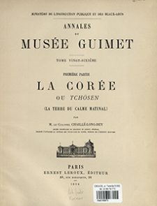 La Cor&eacute;e ou Tch&ouml;sen : (la terre du calme matinal)