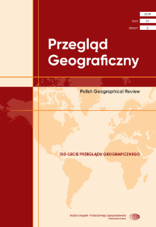 Przegląd Geograficzny T. 91 z. 3 (2019), Spis treści