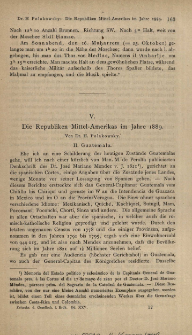 Die Republiken Mittel-Amerikas im Jahre 1889