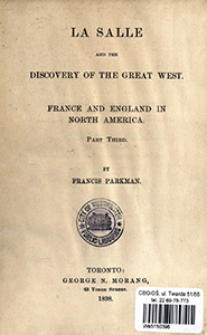 La Salle and the discovery of the Great West