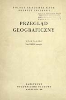 Przegląd Geograficzny T. 34 z. 4 (1962)