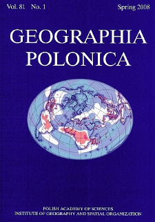 Geographia Polonica Vol. 81 No. 1 (2008)