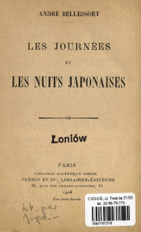 Les journ&eacute;es et les nuits Japonaises