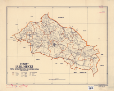 Powiat lubliniecki : mapa administracyjno-komunikacyjna skala 1:100 000