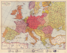 Ravensteins &uuml;bersichtskarte von Europa 1:8 500 000