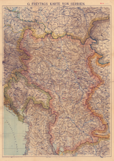 G. Freytags Karte von Serbien : Maßstab 1:600.000
