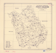 Wojew&oacute;dztwo szczecińskie, powiat Człuch&oacute;w : mapa administracyjna i komunikacyjna : skala 1:100 000