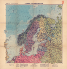 Finnland und Skandinavien : Velhagen & Klasings Karte : Maßstab 1:4 Millionen