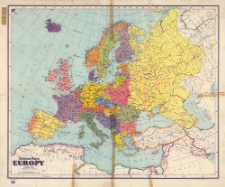 Ścienna mapa Europy : polityczna : w podziałce 1:6 500 000
