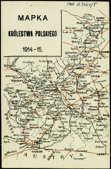 Mapka Królestwa Polskiego 1914-15