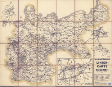 Linien - Karte 1900/1901