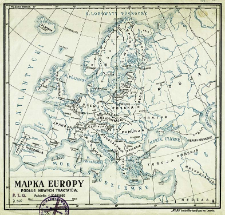 Mapka Europy : podług nowych traktat&oacute;w : podziałka 1:20 000 000