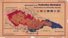 Nationalitäten in der Tschecho-Slowakei : Übersichtskarte des Deutschen Verlages
