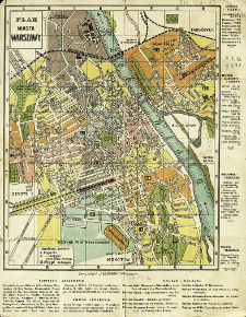 Plan miasta Warszawy