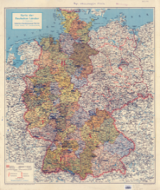Karte der Deutschen Länder : 1:1 000 000
