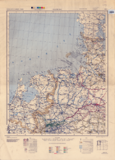 Railroad map of Germany 1:750,000. Sheet 1, Hamburg