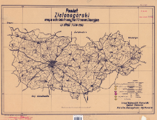 Powiat Zielonog&oacute;rski : mapa administracyjna i komunikacyjna w skali 1:100 000