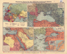 Flemmings karte für das türkische Interessen-Gebiet : die Türkei und die Grenzgebiete mit Rußland, Balkanstaaten, Großbritannien, Italien, Persien