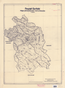 Powiat gorlicki : mapa administracyjna i komunikacyjna : 1:100 000