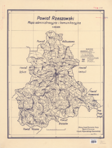 Powiat rzeszowski : mapa administracyjna i komunikacyjna : 1:100.000