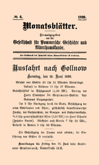 Monatsblätter Jhrg. 13, H. 6 (1899)